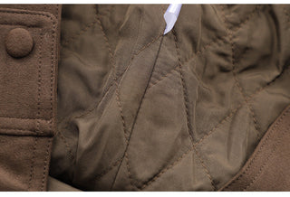 suede short coat