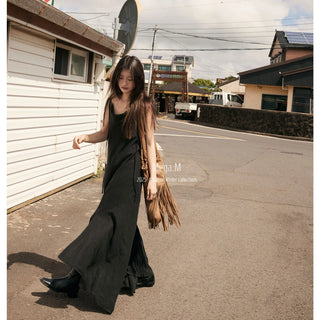 tencel suspender dress