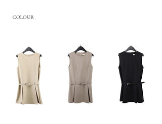 sleeveless midi dress