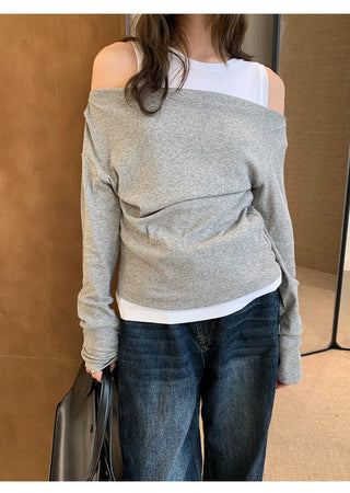 off-shoulder blouse