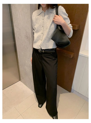 pleated casual pants