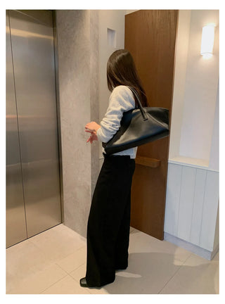 pleated casual pants