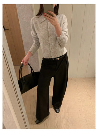 pleated casual pants