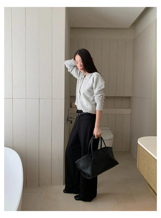 pleated casual pants