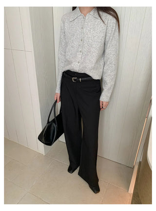 pleated casual pants