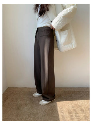 pleated casual pants