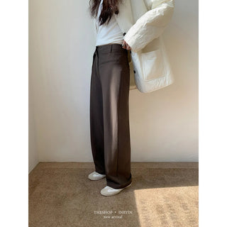 pleated casual pants