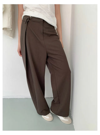 pleated casual pants