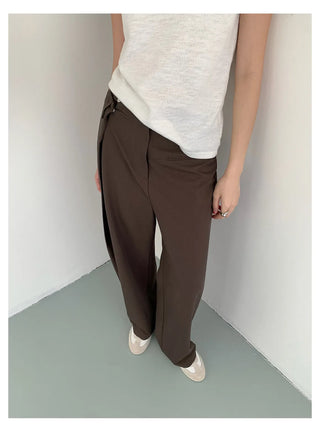 pleated casual pants