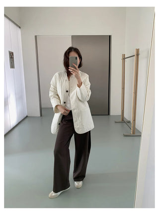 pleated casual pants