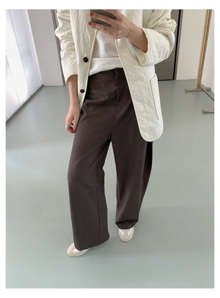 pleated casual pants