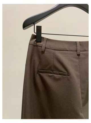 pleated casual pants