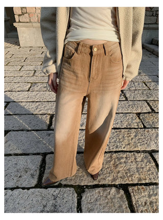 distressed wide jeans