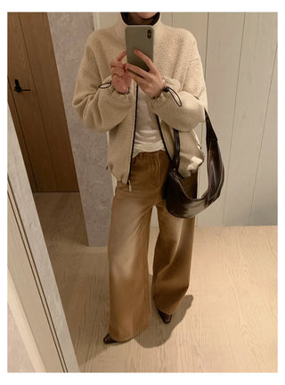 distressed wide jeans