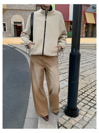 distressed wide jeans