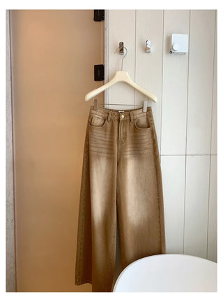 distressed wide jeans