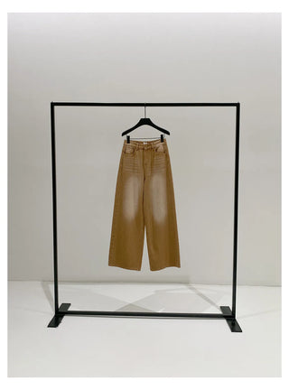 distressed wide jeans