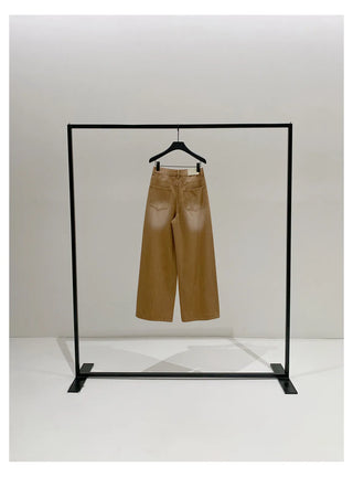 distressed wide jeans