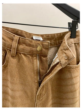 distressed wide jeans