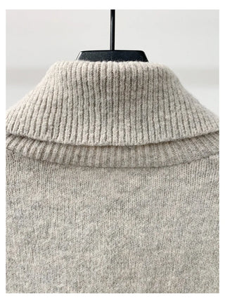 horn button sweater
