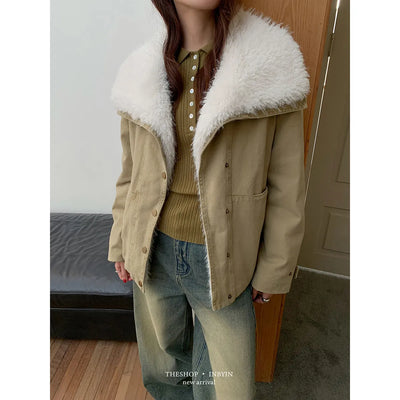 fur down jacket