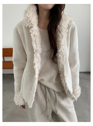 lapel fur coat
