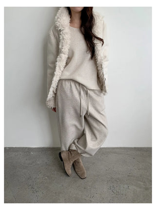 lapel fur coat