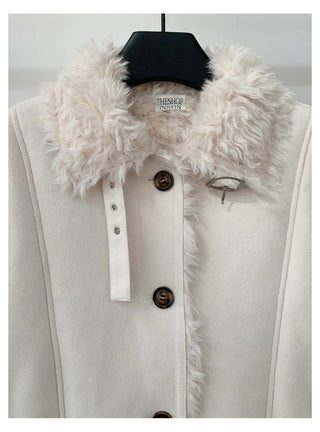 lapel fur coat