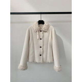 lapel fur coat