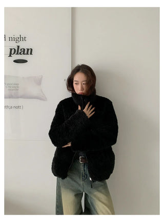 plush down jacket