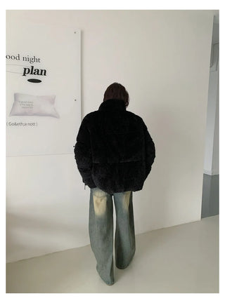 plush down jacket