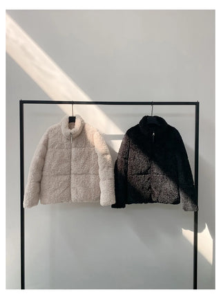 plush down jacket