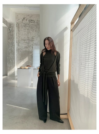 off-shoulder knit set