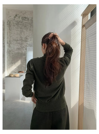 off-shoulder knit set