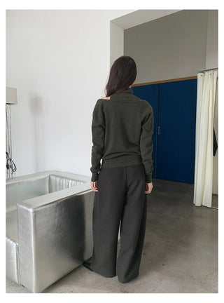 off-shoulder knit set