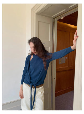 off-shoulder knit set