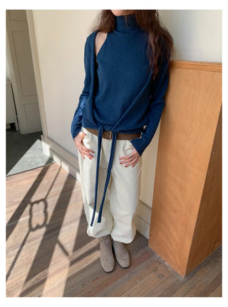 off-shoulder knit set