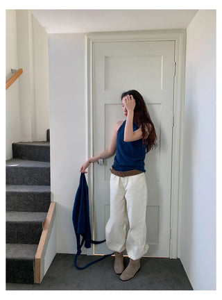 off-shoulder knit set