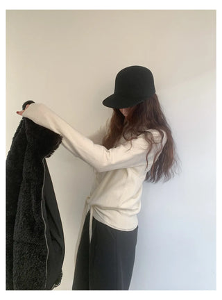 off-shoulder knit set