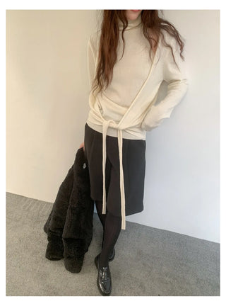 off-shoulder knit set