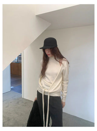 off-shoulder knit set