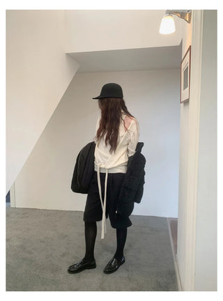 off-shoulder knit set