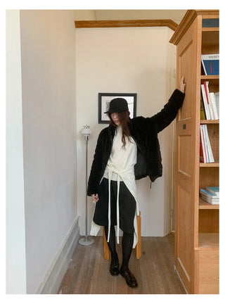 off-shoulder knit set