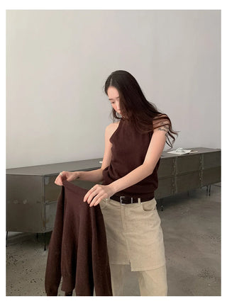 off-shoulder knit set