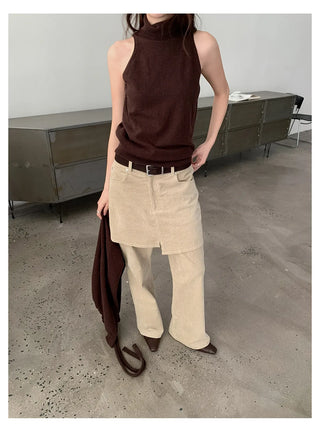 off-shoulder knit set