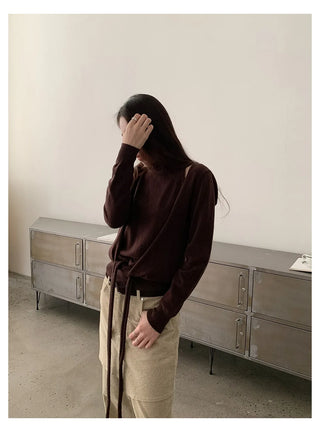 off-shoulder knit set