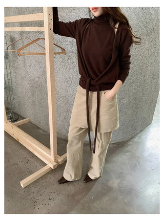 off-shoulder knit set