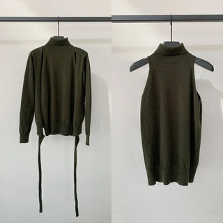 off-shoulder knit set