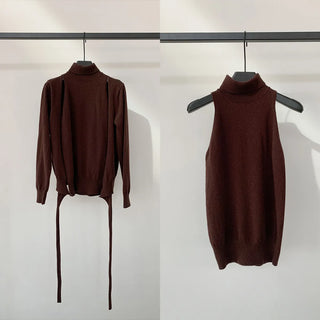 off-shoulder knit set