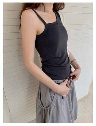 irregular strap vest